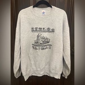 The atchison,topeka & santa fe Railway Co. crewneck Sweater Pullover Fal…